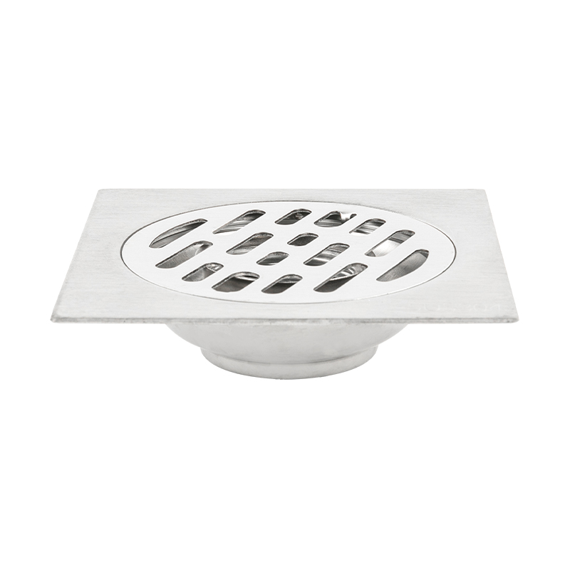 Desagüe de piso de acero inoxidable con orificio cuadrado 10902 para baño, cocina, balcón