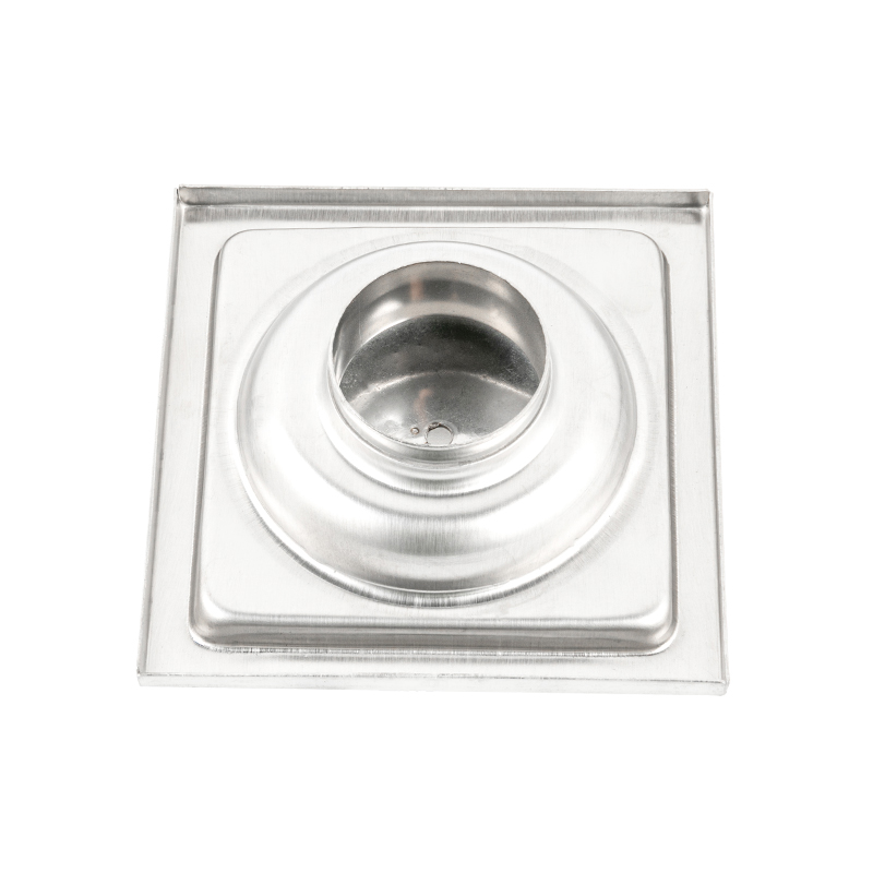 Desagüe de piso de acero inoxidable con orificio cuadrado 10902 para baño, cocina, balcón