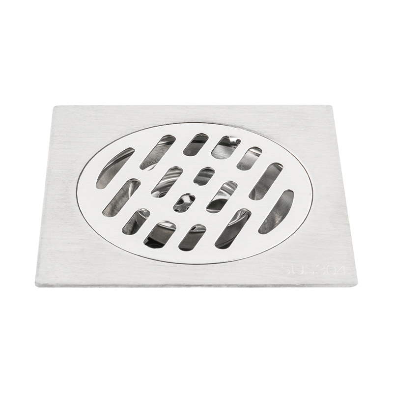 Desagüe de piso de acero inoxidable con orificio cuadrado 10902 para baño, cocina, balcón