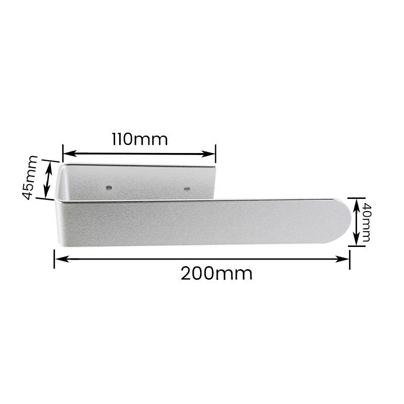 Toallero de aleación de aluminio para instalación de pegamento sin clavos engrosado en forma de U 10402