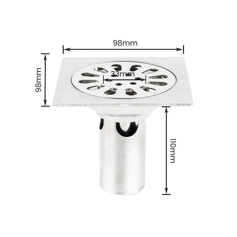 10903 Filtro antiolor de acero inoxidable Drenaje de piso Varios tratamientos superficiales