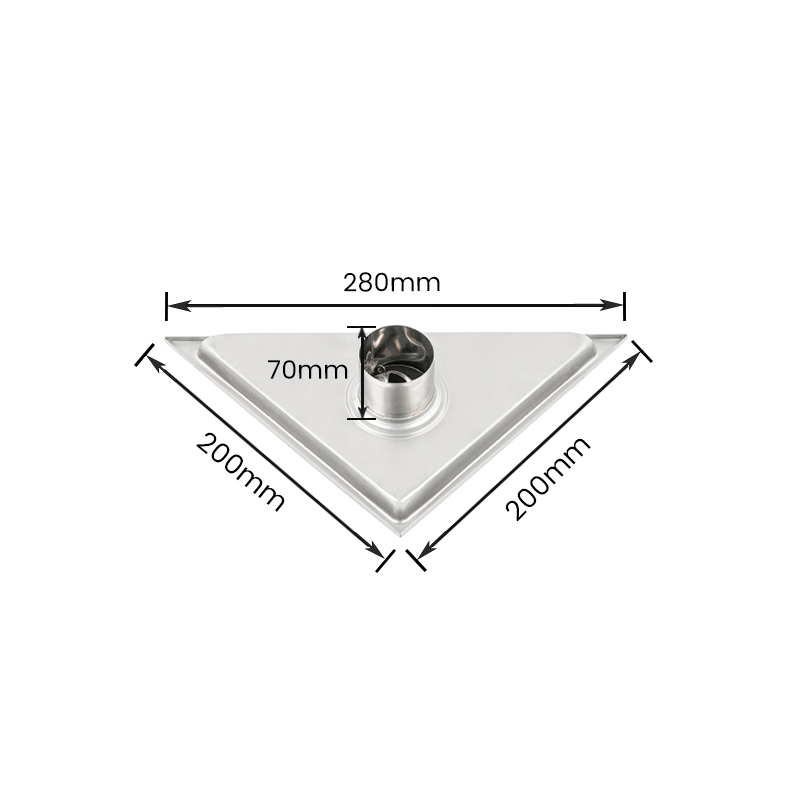 10901 Desagüe inteligente para el suelo del baño Desagüe triangular para el suelo de la ducha