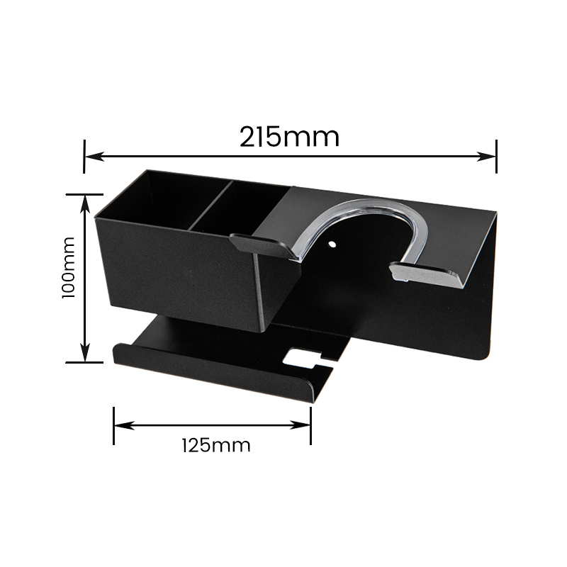 Estante para secador de pelo de aleación de aluminio 10106 con marco y estante de almacenamiento