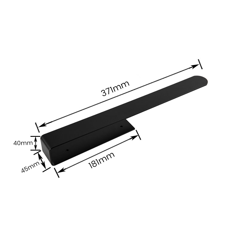 Toallero de aleación de aluminio para instalación de pegamento sin clavos engrosado en forma de U 10402