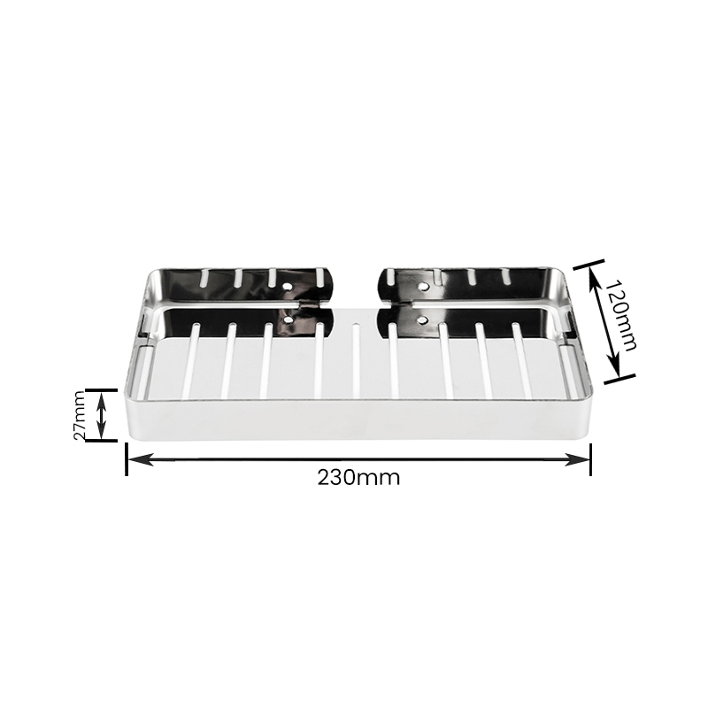 10804 Soporte para vaso de cepillo de dientes de acero inoxidable Estante de ducha montado en la pared